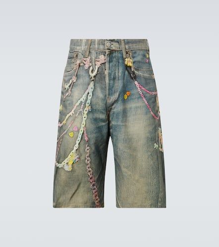 Trompe l'oeil denim shorts - Acne Studios - Modalova