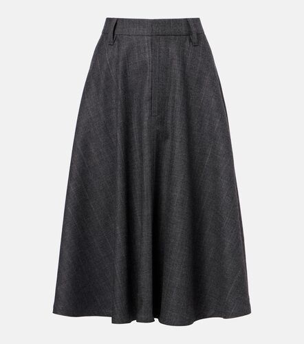 Virgin wool midi skirt - Brunello Cucinelli - Modalova
