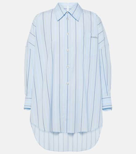 Striped oversized cotton poplin shirt - Marni - Modalova