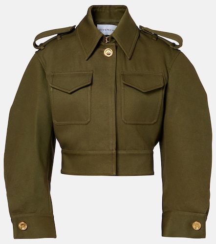 Cropped cotton and wool jacket - Givenchy - Modalova