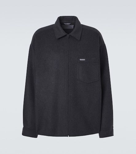 Wool-blend zip-up overshirt - Balenciaga - Modalova