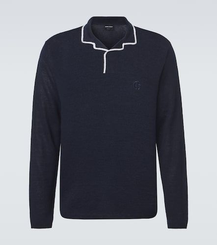 Giorgio Armani Polo in lino e seta - Giorgio Armani - Modalova