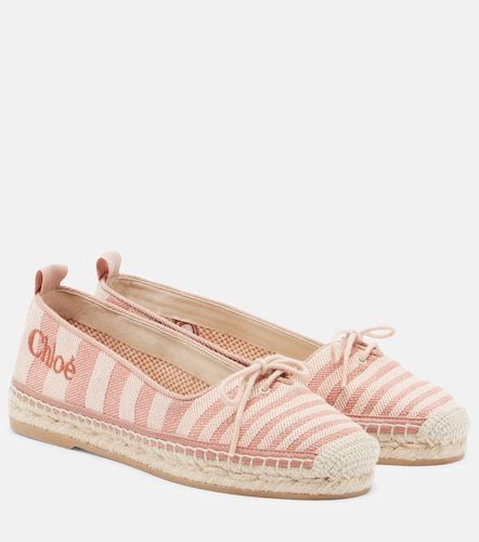 Isla striped canvas espadrilles - Chloe - Modalova