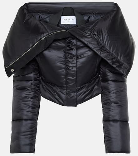 Alaïa Wattierte Cropped-Jacke - Alaia - Modalova