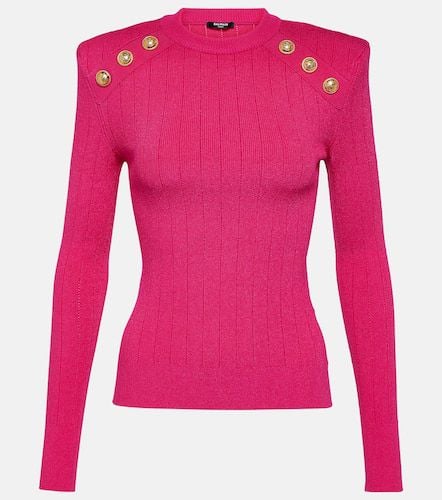 Balmain Embellished jersey sweater - Balmain - Modalova