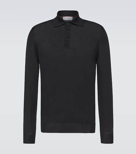 Wool and cashmere polo sweater - Brunello Cucinelli - Modalova