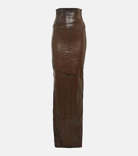 High-rise cotton-blend maxi skirt - Rick Owens - Modalova