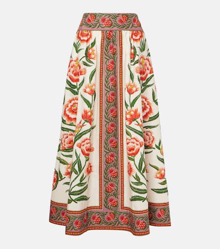 Farm Rio Printed cotton midi skirt - Farm Rio - Modalova