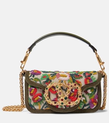 Schultertasche Locò Small aus Jacquard - Valentino Garavani - Modalova