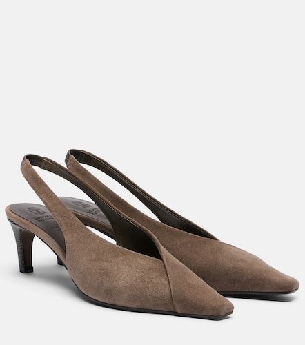 Pumps slingback in suede - Brunello Cucinelli - Modalova