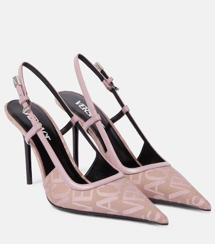 Allover slingback pumps - Versace - Modalova