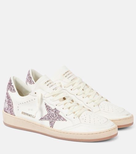 Sneakers Ball Star aus Leder mit Glitter - Golden Goose - Modalova