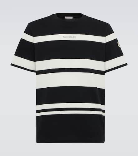 Striped cotton jersey T-shirt - Moncler - Modalova
