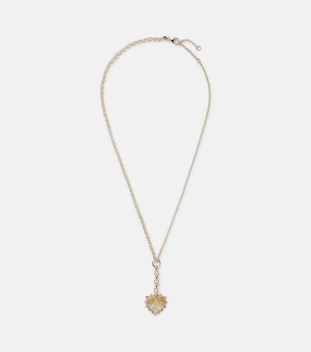Collana Heart Medium in 18kt con diamanti - FoundRae - Modalova