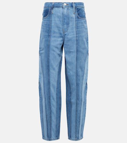 High-Rise Barrel Jeans Warped Stripe - Frame - Modalova