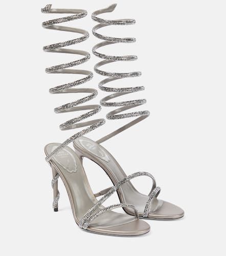 Crystal-embellished satin sandals - Rene Caovilla - Modalova