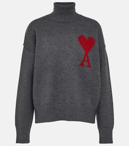 Ami De Cœur wool turtleneck sweater - Ami Paris - Modalova