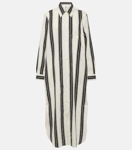 Jacquard striped cotton-blend shirt dress - Toteme - Modalova