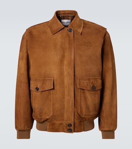 Miu Miu Blouson aus Veloursleder - Miu Miu - Modalova