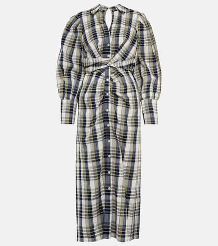 Copelyn plaid cotton-blend shirt dress - Veronica Beard - Modalova