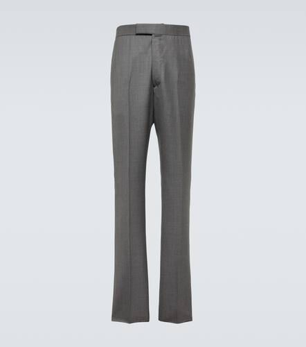 Pantaloni slim in twill di lana - Thom Browne - Modalova