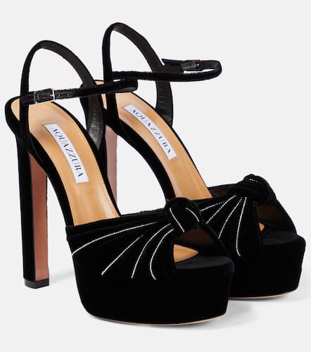 Atelier velvet platform sandals - Aquazzura - Modalova