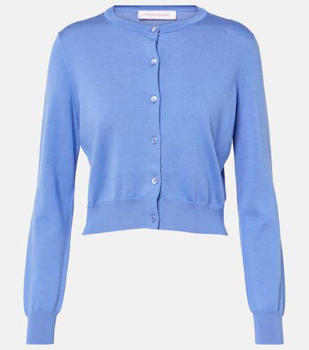 Cropped silk and cotton cardigan - Carolina Herrera - Modalova