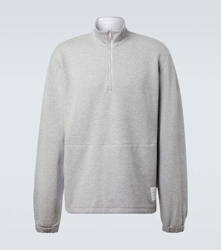 Bar cotton jersey half-zip sweatshirt - Thom Browne - Modalova