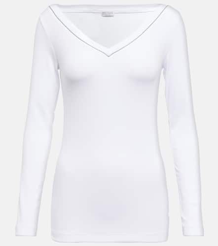 Brunello Cucinelli V-neck top - Brunello Cucinelli - Modalova