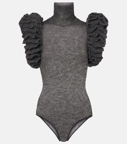 Ruffled mohair and wool-blend bodysuit - Alaia - Modalova