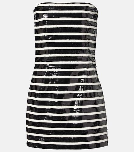 Cala striped sequined cotton-blend minidress - Veronica Beard - Modalova