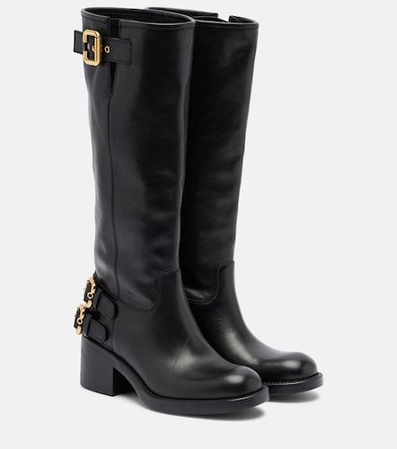 Chloe Dakota leather biker boots - Chloe - Modalova