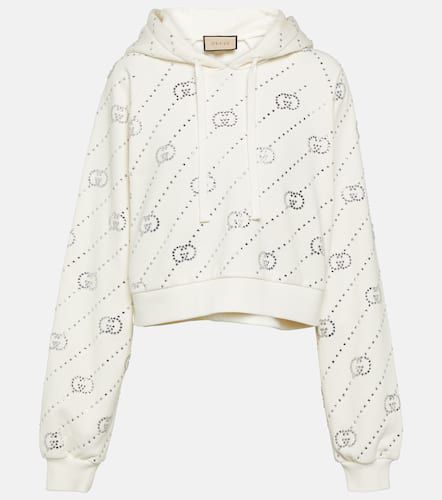 Verzierter Hoodie Interlocking G aus Baumwolle - Gucci - Modalova