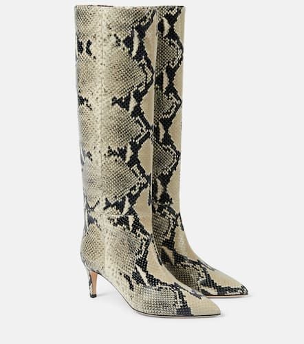 Stiletto 60 snake-effect leather knee-high boots - Paris Texas - Modalova