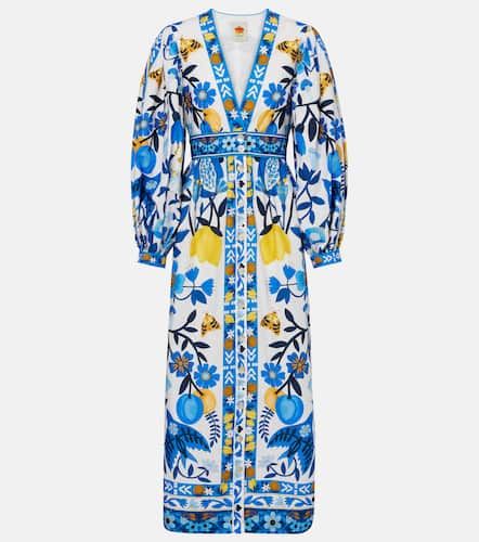 Robe longue en coton à fleurs - Farm Rio - Modalova