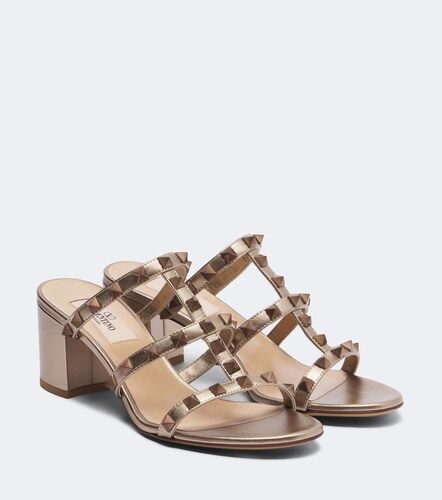 Rockstud leather sandals - Valentino Garavani - Modalova