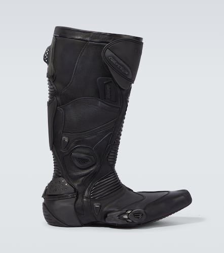 Biker embossed leather knee-high boots - Balenciaga - Modalova