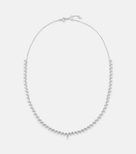 Kt white gold tennis necklace with diamonds - Persee - Modalova