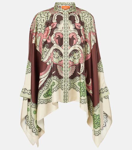 Foulard printed silk twill shirt - La DoubleJ - Modalova