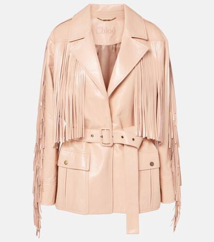 Chloé Chaqueta de piel con flecos - Chloe - Modalova