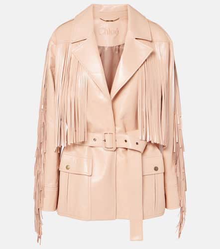 Chloé Chaqueta de piel con flecos - Chloe - Modalova