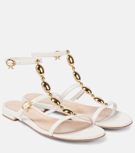 Embellished leather sandals - Gianvito Rossi - Modalova