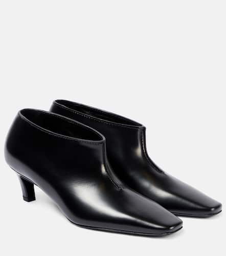 Wide Shaft leather ankle boots - Toteme - Modalova