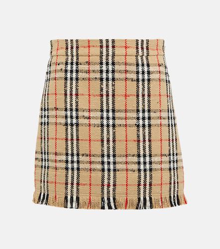 Minifalda Vintage Check de punto bouclé - Burberry - Modalova