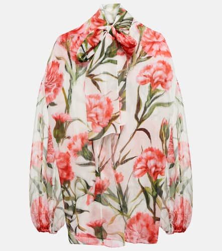 Dolce&Gabbana Blusa de seda floral - Dolce&Gabbana - Modalova