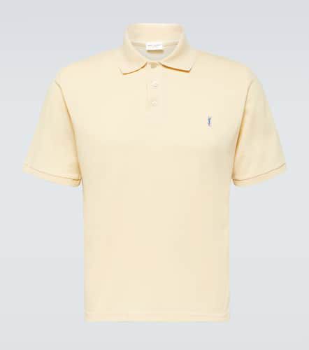 Cassandre cotton-blend polo shirt - Saint Laurent - Modalova