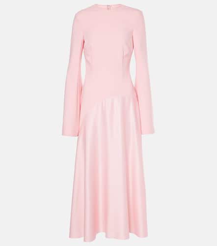 Gaia crÃªpe and satin midi dress - Solace London - Modalova