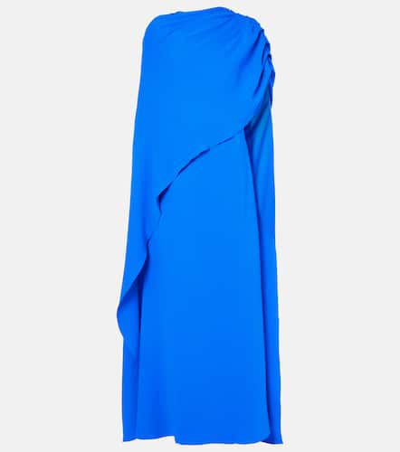 Draped silk-blend georgette gown - Oscar de la Renta - Modalova