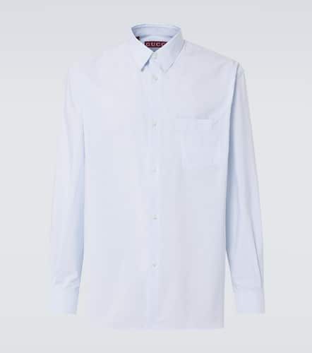 Gucci Striped cotton poplin shirt - Gucci - Modalova