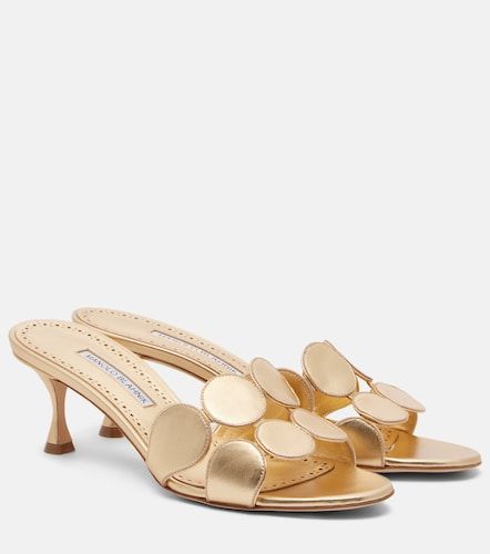 Haribalmu 50 leather mules - Manolo Blahnik - Modalova